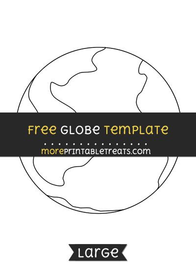 Free Globe Template - Large World Template Free Printable, 3d Globe Template Free Printable, Globe Template Free Printable, Paper Globe Template Free Printable, Paper Globe Diy, Globe Printable, Globe Outline, Storybook Pumpkin, Jungle Vbs