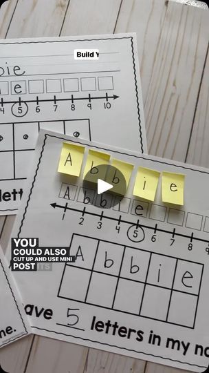 7.9K views · 623 reactions | 🚨FREEBIE ALERT🚨Here is an amazing way to combine name practice and math!🤩Print out your size preference of the Build Your Name Activity. ➡️✏️Next, have students write their name and add each letter into the boxes. Count the amount of letters in name and circle it on the number line. Show that amount in the ten-frame. ✂️You could also cut up & use mini post its for extension. Find more name activities from me, Kindergarten Chaos ! 💬Comment for your FREEBIE! #kindergartenchaos #backtoschool2024 #handsonlearning | Abbie Ickes-Peterson | kindergarten_chaos · Original audio Name Activity, Name Practice, Name Activities, Language Arts Elementary, Post Its, Ten Frame, Name Writing, Number Line, Hands On Learning