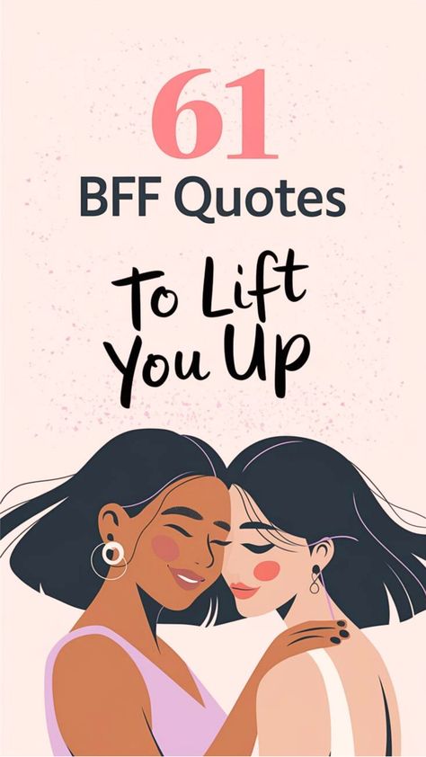 Feeling down? These 61 BFF quotes are just what you need to lift your spirits! Perfect for reminding your bestie how much they mean to you and celebrating the support you share. 📌 Pin this for those moments when you need an instant boost from your best friend! 👉 Click through to explore all the uplifting quotes that showcase the power of friendship. #BFFQuotes #UpliftingQuotes #FriendshipSupport Strong Best Friend Quotes, Best Friend Separation Quotes, Thinking Of You Quotes Friendship Hugs, Good Morning Friends Quotes Friendship, Supportive Friends Quotes Strength, Help Each Other Quotes, Miss You Friend Quotes, Supportive Friends Quotes, Separation Quotes