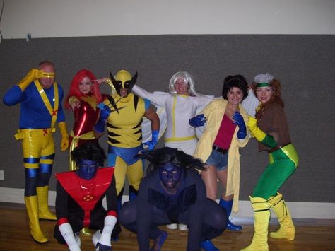 X-Men Costumes X Men Group Costumes, X Men Halloween Costumes, X Men Costumes, Men Costumes, Holiday Costumes, Diy For Men, Festival Costumes, Group Costumes, X Man