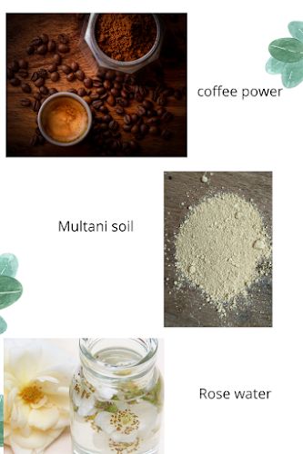 Homemade Coffee with multani soil Face Pack Recipes For Glowing Skin Face Pack With Coffee Powder, Face Pack At Home, Diy Turmeric Face Mask, Face Mask Ingredients, Multani Mitti, Remedies For Glowing Skin, Turmeric Face Mask, Skin Tightening Face, Clear Glowing Skin