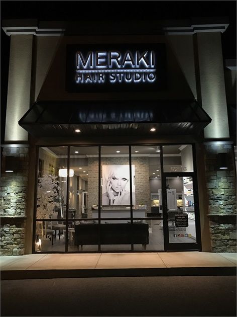 Salons of the Year 2017: Meraki Hair Studio - Awards & Contests - Salon Today Salon Decor Studio, Beauty Bar Ideas, Hair Salon Prices, Grey Wood Tile, Salon Designs, Brick Accent Walls, Salon Mirrors, Lobby Wall, Hair Salon Interior