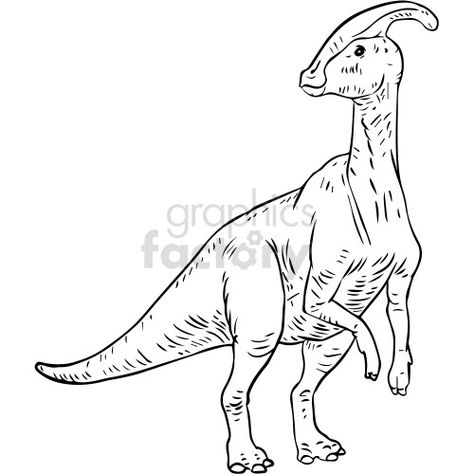 black and white Parasaurolophus Dinosaur clipart clip art Saurolophus Tattoo, Clip Art Dinosaur, Pteranodon Drawing, Dinosaur Sketch Easy, Parasaurolophus Drawing, Dinosaur Drawing Sketch, Paleo Aesthetic, Parasaurolophus Tattoo, Dinosaur Line Drawing