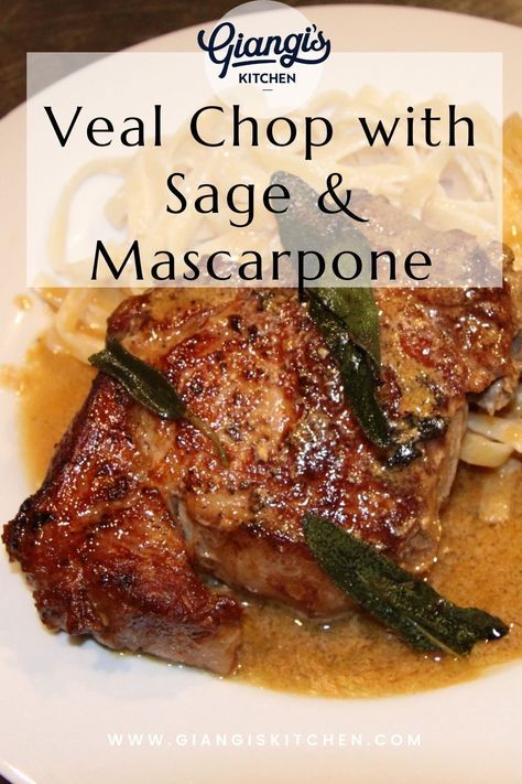 Ready in 15 minutes, this delicious veal chop has the most savory sauce made to go along with so many sides. Veal chop with sage and mascarpone is super simple and perfect for a quick, but still nice dinner that everyone can enjoy. This meat recipe is perfect to make for a weeknight dinner or even serve on the weekends. Try this amazing veal chop with sage and mascarpone today! Veal Chop Recipes, Veal Chop, Veal Recipes, Beef Roll, Food Critic, Chops Recipe, Savory Sauce, How To Cook Rice, Fun Dinners