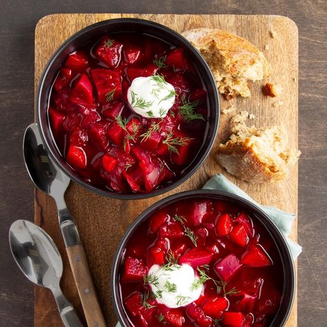 Russian Borscht Soup Borscht Soup Recipe, Russian Borscht Soup, Russian Borscht, Russian Tea Room, Beet Borscht, Borscht Recipe, Borscht Soup, Roasted Beet Salad, Beet Soup