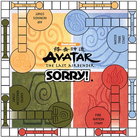 Avatar The Last Airbender Party Games, Avatar The Last Airbender Diy, Avatar The Last Airbender Party, Sorry Board Game, Water Tribe, Game Storage, Fire Nation, Avatar Aang, 11th Birthday