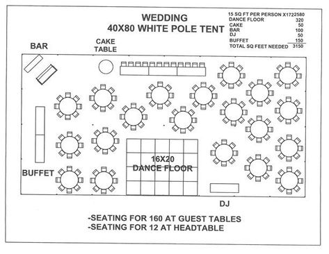 This floor plan is a great idea if your venue seats 160 people Wedding Seating Plan Layout, Wedding Tent Layout, Floor Plan Template, Reception Table Layout, Wedding Reception Tables Layout, Wedding Floor Plan, Wedding Table Layouts, Wedding Floor, Wedding Reception Layout