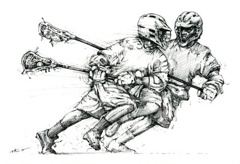 Great artist that does awesome lax renderings! Lacrosse Drawing, Lacrosse Decorations, Pittsburgh Steelers Players, Lacrosse Boys, Lacrosse Mom, Drawing Body Poses, Leg Sleeve, Hand Sketch, Cartoon Drawing