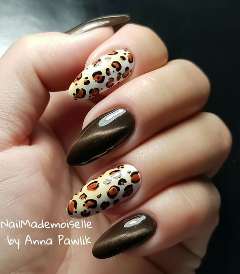 Eye Nails, Cat Eye Nails, Cat Eye, Leopard Print, Nails, Beauty