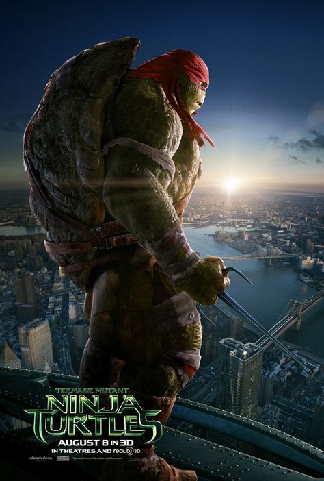 Raphael - TEENAGE MUTANT NINJA TURTLES - Cool New Trailer and 4 Posters! — GeekTyrant Ninja Turtles 2014, Teenage Mutant Ninja Turtles Movie, Turtle Wallpaper, Raphael Tmnt, Raphael Ninja Turtle, Ninja Turtles Movie, 3d Cinema, Tmnt Movie, Arte Ninja