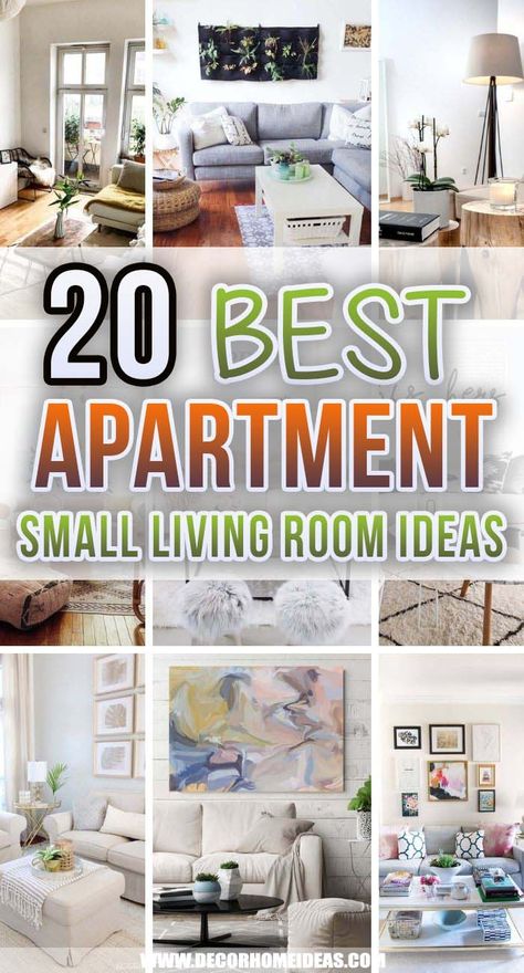 Best Small Apartment Living Room Ideas Small Apartment Living Room Ideas, Clever Furniture, Small Apartment Decorating Living Room, Apartment Living Room Ideas, College Apartment Decor, Small Apartment Living Room, Living Room Decorating, Small Apartment Decorating, Mounted Shelves