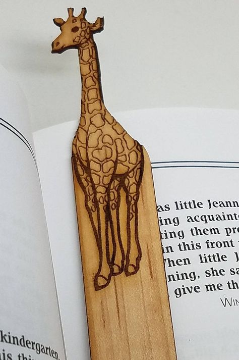 Giraffe Bookmark wooden giraffe giraffe art print giraffe | Etsy Giraffe Bookmark, Wooden Giraffe, Giraffe Crafts, Giraffe Art, Calendar Ideas, Bookmark Gifts, Greensboro Nc, Dec 12, Giraffes