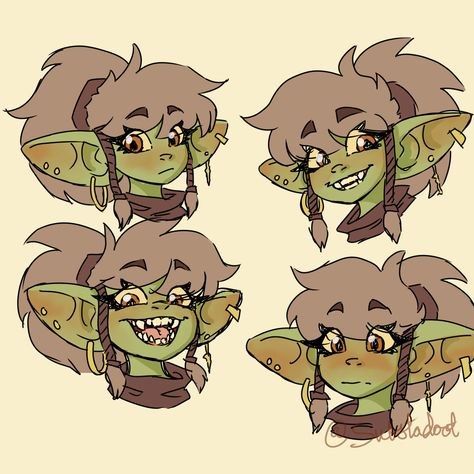 Goblin Art, Dnd Races, Dungeons And Dragons Characters, Dnd Art, D&d Dungeons And Dragons, Dnd Characters, Character Portraits, Fantasy Character Design, Fantasy Creatures