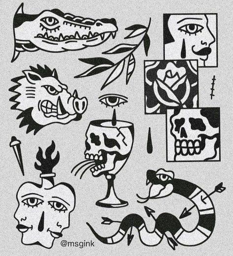 Traditional Tattoo Stencils, Icona Ios, Traditional Tattoo Flash Art, Flash Ideas, Traditional Style Tattoo, Flash Tattoo Designs, Tattoo Flash Sheet, Old School Tattoo Designs, Traditional Tattoo Art