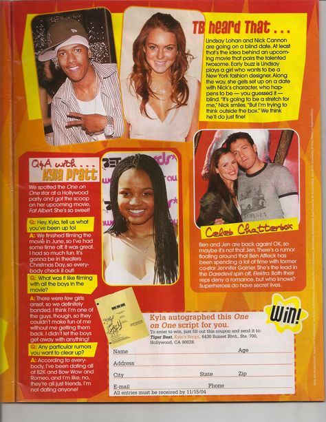 y2k 00s fashion 2000s magazine tigerbeat Early 2000s Magazine, News Aesthetic, Blowout Haircuts, Y2k Ideas, Y2k Magazine, Blowout Haircut, 2000s Magazines, Fashion 2000s, Tiger Beat