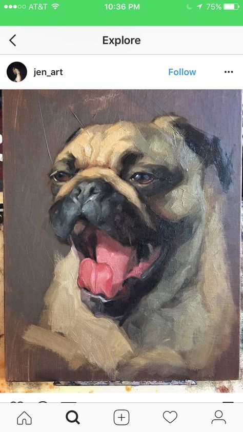 Jennifer Gennari, Dogs Painting, Pet Portraiture, Pet Portrait Paintings, 강아지 그림, Oil Painting Portrait, Dog Drawing, Dog Paintings, Pug Dog