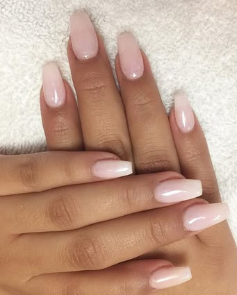 Nails For Convocation, Nails Plain Simple, Polygel Nails Design, Translucent Nails, Formal Nails, Cute Simple Nails, Polygel Nails, School Nails, Ballerina Nails