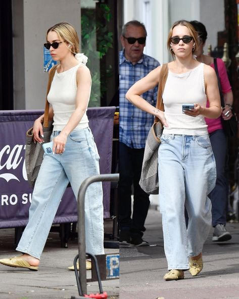 Emilia Clarke Fashion, Emilia Clarke Casual, Emilia Clarke Outfits, Emilia Clarke Street Style, Emilia Clarke Body, Emilia Clarke Style, Sustainable Outfits, Style Analysis, Vanessa Kirby