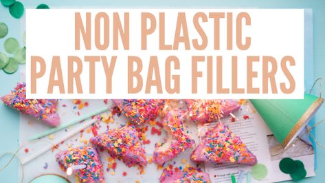 60 different ideas for your party bags with no plastic that won't end up in land fill. Best of all they are kid approved and zero waste Party Bag Ideas, Quiet Critters, Pirate Eye Patches, Small Teddy Bears, Giraffe Toy, Crayon Set, Toddler Bag, Scratch Art, Different Ideas