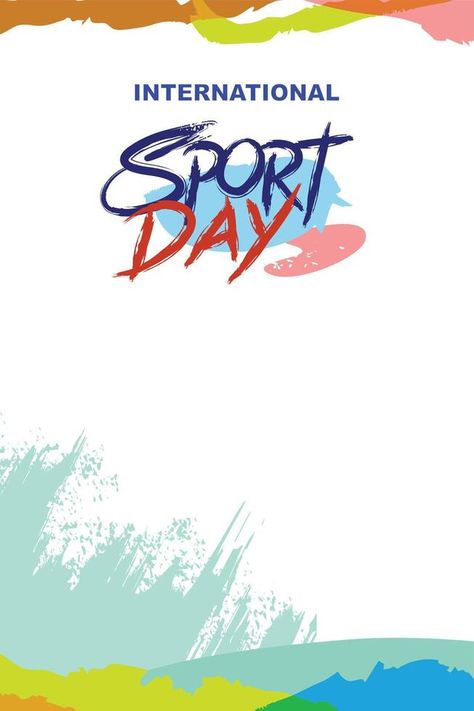 Sports Background . International Sports Day Illustration. Graphic Design for the decoration of posters, banners, and flyer International Sports Day, Sports Day Banner, Sports Background, Day Illustration, Sports Day, Illustration Graphic, Cityscape Photos, Logo Banners, Illustration Graphic Design