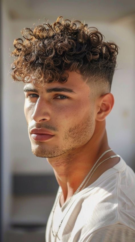 Haircuts For Curly Hair Men, Curly Taper, Boys Haircuts Curly Hair, Mens Short Curly Hairstyles, Man Hairstyle, Curly Hairstyles For Men, Taper Fade Curly Hair, Mens Hairstyles Curly, Men's Curly Hairstyles