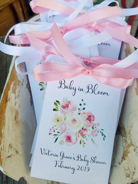 Baby Shower Seed Favors, Sprinkle Favors, Flower Seed Favors, Pink Baby Shower Favors, Baby Sprinkle Favors, Flower Seed Packets, Blush Pink Baby Shower, Seed Packets Favors, Seed Favors