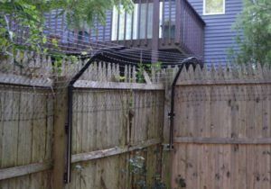 l-footer Dog Jumping Fence, Dog Proof Fence, Boxer Dogs Funny, Small Fence, Fencing Ideas, Fish Wallpaper, Dog Fence, Different Dogs, Wooden Fence