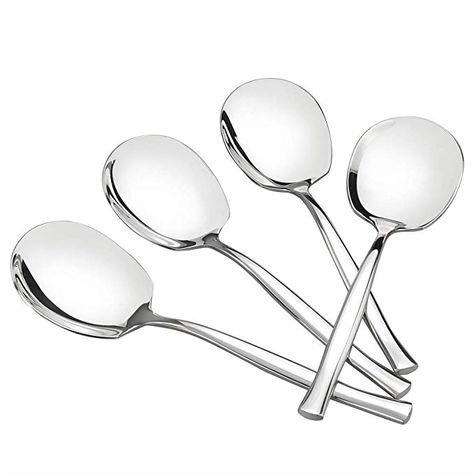 AmazonSmile | Idomy 8-Piece Stainless Steel Buffet Serving Spoon, Large Serving Spoon: Serving Spoons Strawberry Rhubarb Crumble, Buffet Restaurant, Serving Tongs, Strawberry Rhubarb, Serving Spoon, Restaurant Supplies, Serving Utensils, Serving Set, Spoon Set