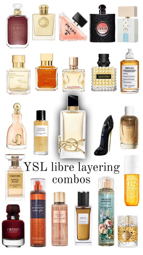 Ysl Fragrance, Layering Combos, Ysl Libre, Skincare Facts, Seductive Perfume, Fragrance Lab, Fragrances Perfume Woman, Perfume Collection Fragrance, Shower Skin Care