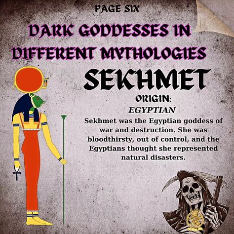 Dark Goddesses You Must Embrace 🧙‍♂️ 🪄 🧹 🧙‍♀️ . . . . . #witch #witchaf #reel #reelsinstagram Egyptian Witch, Dark Goddesses, Sekhmet Goddess, Divination Witch, Egyptian Magic, Goddess Magick, Paganism Spells, Sons Of Horus, Magic Spell Book