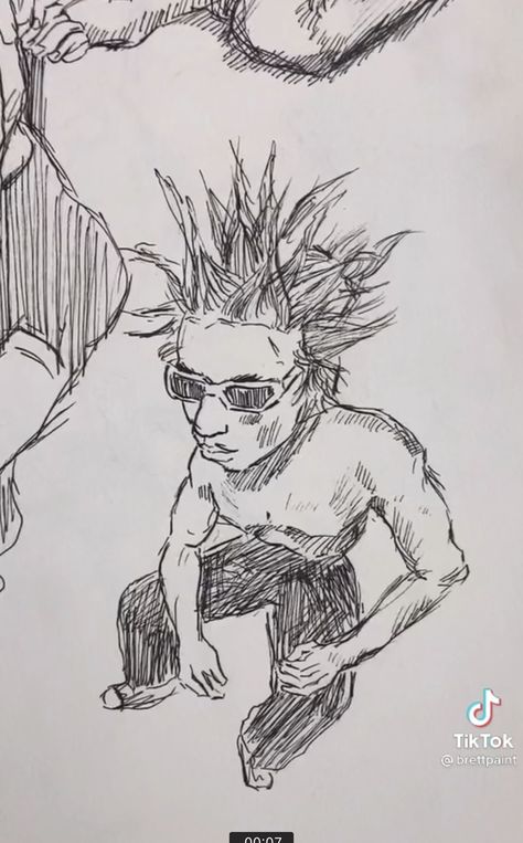 spiky hair sunglasses cool proportions reference picture Proportions Reference, Spikey Hair, Hair Sketch, Spiky Hair, Hair Drawing, Body Reference Poses, Mini Drawings, Cool Art Drawings, How To Draw Hair