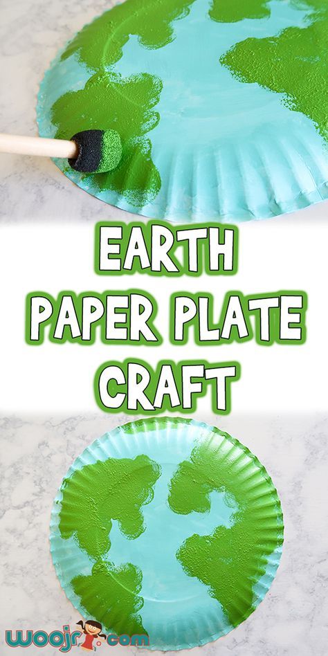 Earth Paper Plate Craft | Woo! Jr. Kids Activities Earth Crafts For Kids, Crafts For Spring, Carton Diy, Paper Plate Craft, Earth Week, Earth Day Projects, Earth Craft, Children Crafts, Earth Day Crafts