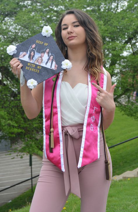 "Keep Up With My Degrees" Kardashian Graduation Cap. #kardashians #khloe #kim #kylie #kris #kendall #graduation #cap #decoration #college 2 Degrees Graduation Cap, Cap Decoration, Cap Ideas, Graduate Degree, Graduation Caps, Graduation Cap Decoration, Cap Decorations, Grad Cap, Graduation Pictures