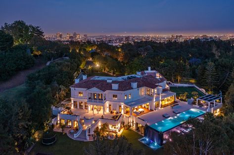 The Weeknd buys massive $70 million LA house Bel Air Mansion, Mega Mansions, Orange Walls, Real Estate Photography, Industrial House, Coffered Ceiling, Infinity Pool, Wall Street Journal, Home Photo