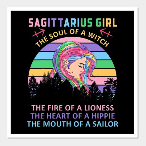 Saggitarius Paintings, Sagittarius Art, Girl Meme, Sagittarius Girl, Birthday Wall, Spiritual Guides, Birthday Poster, Female Art, Bedroom Ideas