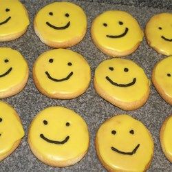 Evelyn's Rolled Sugar Cookies Allrecipes.com Smiley Face Cookies, Best Rolled Sugar Cookies, Old Fashioned Tea Cakes, The Best Sugar Cookie Recipe, Face Cookies, Rolled Sugar Cookie Recipe, Tea Cakes Recipes, Best Sugar Cookie Recipe, Rolled Sugar Cookies