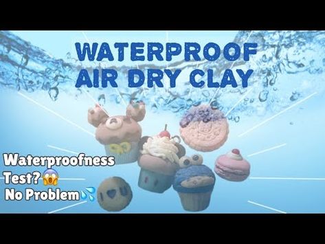 How To Waterproof AIR DRY CLAY Without Epoxy/UV Resin🤩💦🌊 | COLD PORCELAIN Tutorial | Varnish Review🌟 - YouTube Waterproof Air Dry Clay, Air Dry Clay Recipe, Cold Porcelain Tutorial, Clay Food, Resin Painting, Cold Porcelain, Dry Clay, Uv Resin, Air Dry Clay