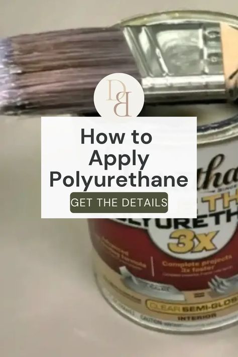 The Beginner's Guide to Applying Polyurethane will show you how to make the most out of this miracle finish, from the basics of application to tips and tricks for getting a beautiful, long-lasting finish. With this guide, you'll be on your way to creating stunning wood projects that stand the test of time. Polyurethane Over Paint, How To Apply Polyurethane, Chalk Paint Projects, Do's And Don'ts, The Mistake, Build Something, Easy Home Decor, Interior Design Tips, Like A Pro