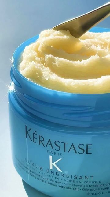 Kerastase on Instagram: "What is your end-of-the-year hair resolution? For a starter, we can #StartFromScrub with Fusio-Scrub Energisant, and get your best hair yet 💁‍♀️ ! Ideal for the oily-prone scalp, Fusio-Scrub Energisant’s purifying texture deeply cleanses your scalp and hair. The detoxifying power of the sea salt profoundly exfoliates the scalp, effectively removing impurities, particles, and product build-up, allowing for stronger, healthier, and more beautiful hair! Did you know 💙 Ex Hair Exfoliation, Hair Detox, Hair Scrub, Beautiful Beach Pictures, Scalp Scrub, Mean Green, Voluminous Hair, Green Beauty, Best Hair