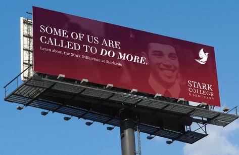 Stark College | MDR Advertising College Billboard Design, College Campaign, Billboard Design, College Design, Design Posters, Marketing Design, Graphic Design Posters, Pharmacy, Poster Design