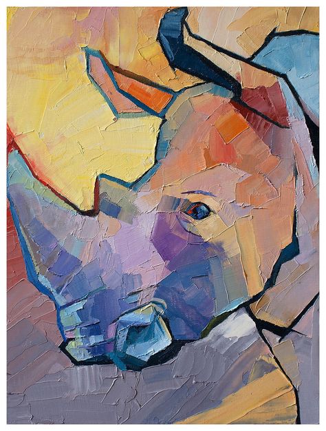 Rhino Painting Acrylics, Rhino Artwork, Patti Mollica, Rhino Painting, Donkey Art, Rhino Art, House Artwork, Animal Photography Wildlife, White Rhino