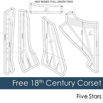 18th Century Corset Pattern, 18th Century Dress Pattern, 18th Century Stays Pattern, Free Corset Pattern, Stays Pattern, 18th Century Dress, Corset Sewing Pattern, 18th Century Clothing, Corset Pattern