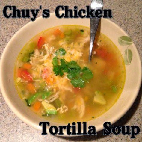 The Lewis Family: Chuy's Chicken Tortilla Soup Revisited {recipe} Chuy's Tortilla Soup Recipe, Authentic Chicken Tortilla Soup, Soup Sunday, Best Chicken Tortilla Soup, Healthy Chicken Tortilla Soup, Chicken Tortilla Soup Crock Pot, Creamy Chicken Tortilla Soup, Chicken Tortilla Soup Recipe, Chicken Tortilla Soup Easy