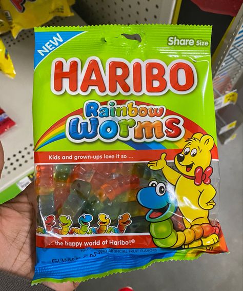 Haribo Gummies, Jelly Worms, Haribo Gummy Bears, Haribo Candy, Gummy Candies, Candy Gummy, Gum Flavors, Bubble Gum Flavor, Chocolate Cake Designs