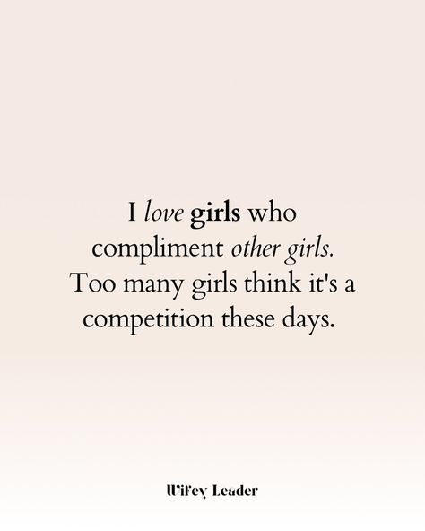 It’s nice to be nice. 🫶✨ #girlpower #girlpowerquotes #deserve #blessedandgrateful #worthit #womenmotivations #womensupportingwomen Girl Compliments, A Fit Girl, Girl Power Quotes, Ambitious Women, Girl Thinking, You Can Be Anything, I Love Girls, Be Nice, Women Supporting Women