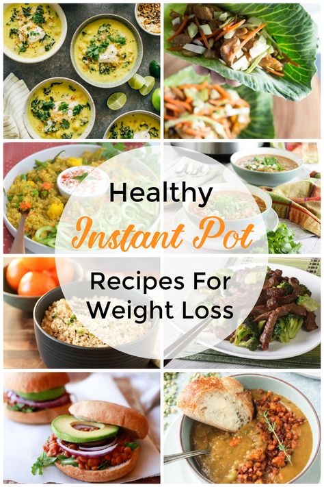 This huge list of over 70 Instant pot weight loss recipes includes healthy Instant Pot recipes from a number of different diet plans such as keto, low carb, vegan, vegetarian, low calorie, paleo, Whole30, weight watchers, and 21-Day Fix. From soup to chicken to quinoa, whatever your weight loss plan is, there should be some pressure cooker dinner recipes here that meet it! #instantpot #healthy #weightloss Pressure Cooker Dinner Recipes, Low Calorie Paleo, Healthy Instant Pot, Low Calorie Dinners, Ham And Bean Soup, Healthy Instant Pot Recipes, Low Carb Vegan, No Calorie Foods, Instapot Recipes