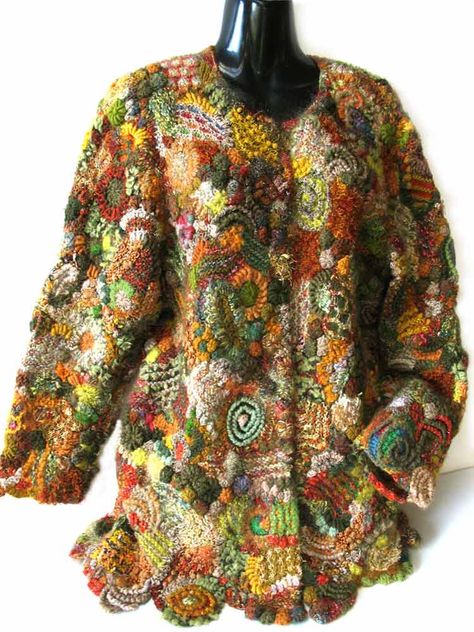 Crocheting Clothes, Crochet Jackets, Form Crochet, Crochet Coat, Freeform Crochet, Magnolia Pearl, Irish Lace, Crochet Jacket, Irish Crochet