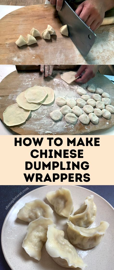 Homemade Chinese Dumplings, Dumplings Recipe Chinese, Homemade Dumplings Recipe, Potstickers Recipe, Chinese Dumpling, Dim Sum Recipes, Homemade Chinese, Homemade Chinese Food, Wonton Recipes