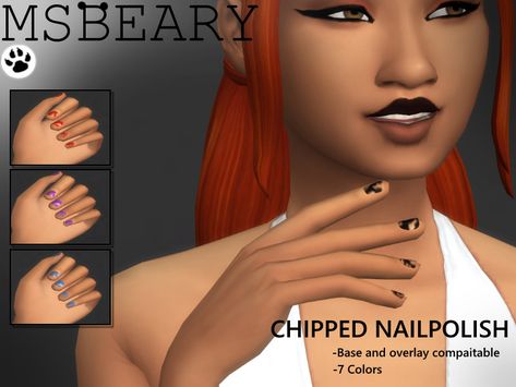 Sims 4 Chipped Nails Cc, Sims 4 Cc Chipped Nail Polish, Sims 4 Chipped Nail Polish, Sims 4 Chipped Nails, Sims 4 Cc Nail Polish, Sims 4 Nail Polish, Sims Nails, Nails For Men, Ts4 Makeup