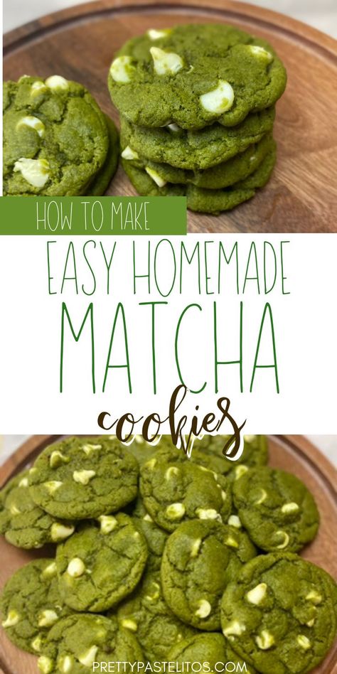 Check out this easy matcha cookies recipe! The recipe is super easy, and even beginners can master it. Want a visual guide? Catch the matcha cookies recipe video that takes you through each step, ensuring you get perfect matcha cookies every time. These soft, chewy delights offer a combo of earthy matcha and creamy white chocolate. These matcha cookies white chocolate are perfect for any occasion, too. Indulge in the unique flavor and unmatched texture of matcha cookies today! Matcha Cookies Recipe, Cookies Recipe Video, Cookies With Brown Butter, Matcha Dessert Recipes, Cookies White Chocolate, Matcha Baking, Cookie Recipe Video, Matcha Dessert, Matcha Cookies